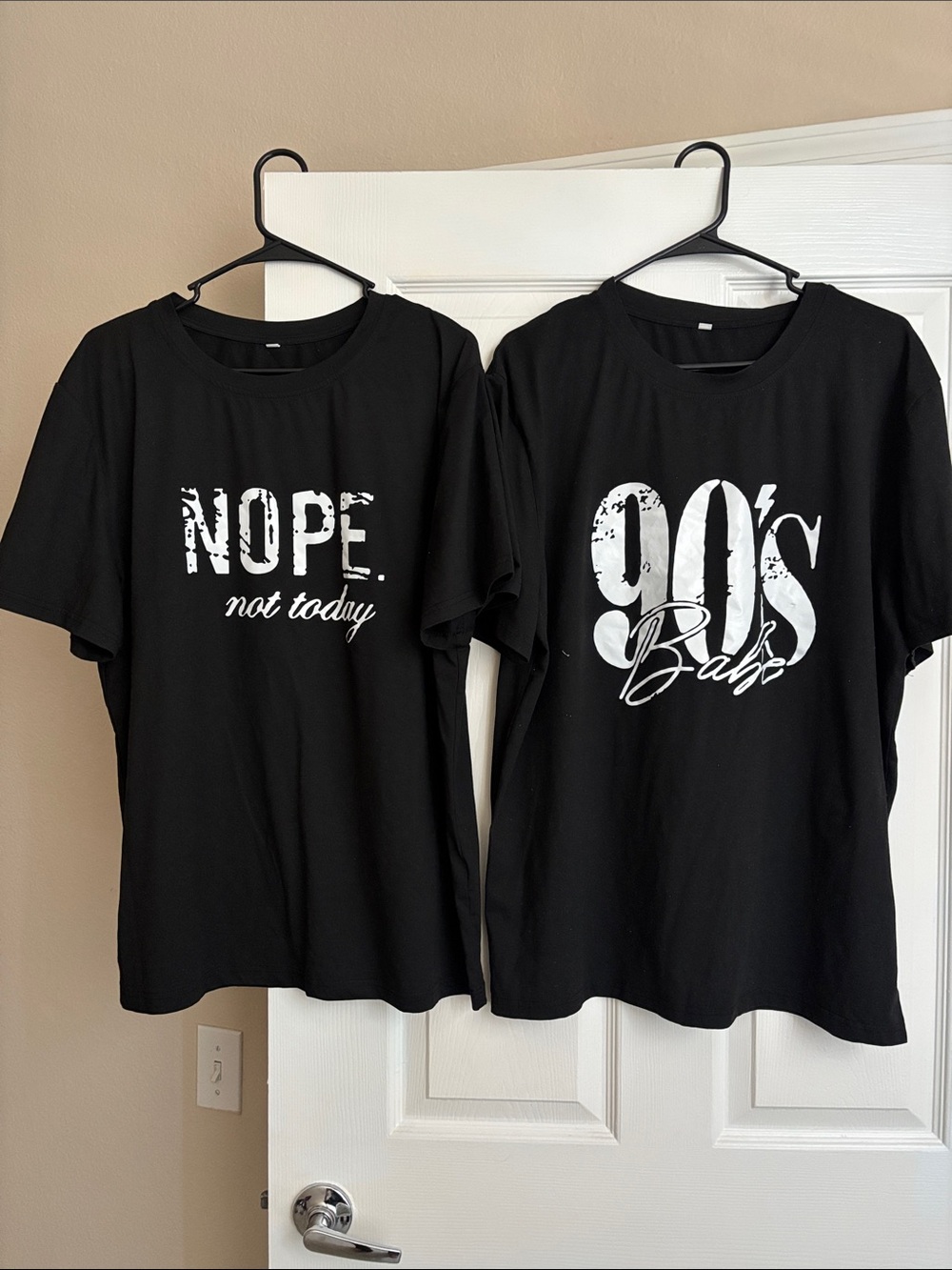 Two Black Graphic Tees